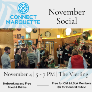 Stop by Connect Marquette's November Social