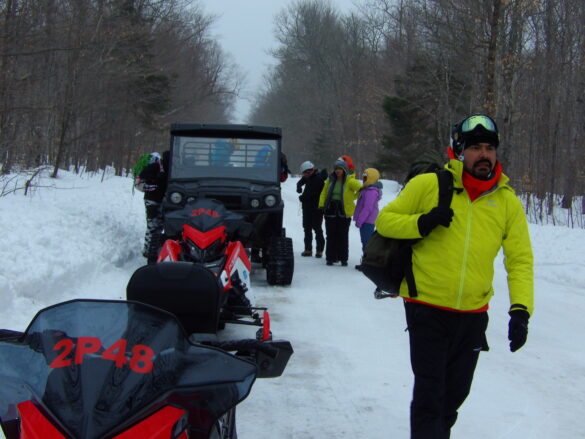 Climbers returning from a grueling session at the one and only Bridalveil Falls.